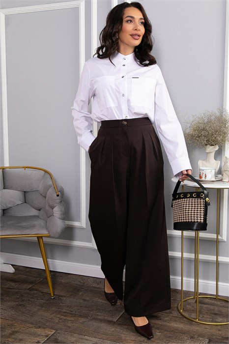 Брюки со стрелками Шакира (коричневые) Б14635-35М Б14635-35М