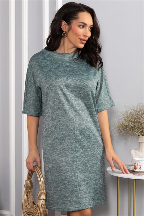 Платье трикотажное Ветта (зеленое) П14599-10М П14599-10М