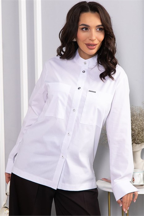 Рубашка хлопковая Асгарда (белая) Б14567-31М Б14567-31М