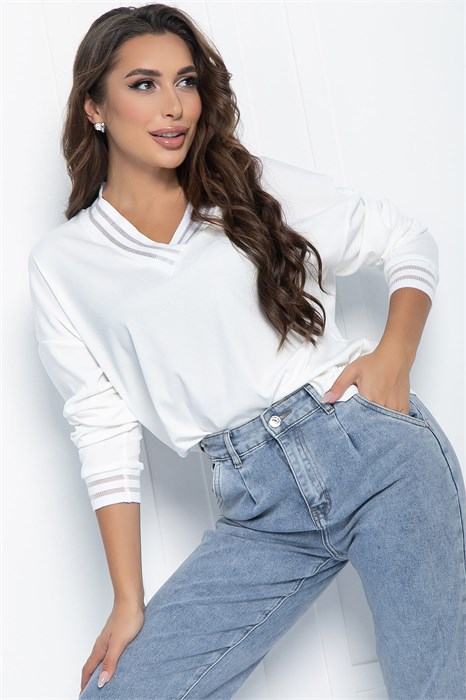 Джемпер Ванильные небеса (белый) Б14399-5М Б14399-5М