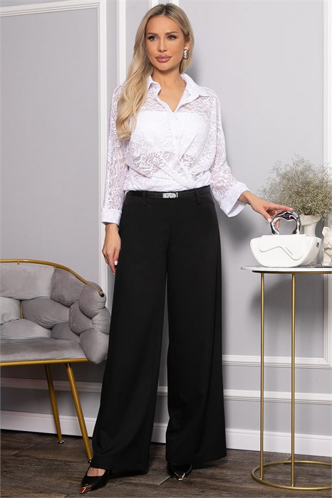 Брюки палаццо Настроение города (черные) Б14508-8М Б14508-8М