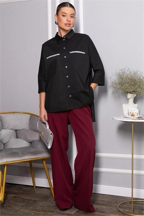 Рубашка Аристократка (черная) Б14440-10М Б14440-10М