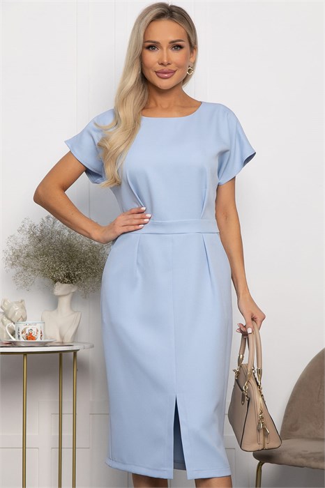 Платье с карманами Утренняя роса (голубое) П14370-16М П14370-16М - фото 450142