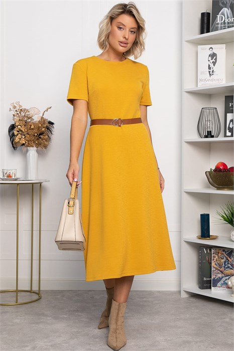 Платье трикотажное Парижанка (желтое) П14334-10М П14334-10М