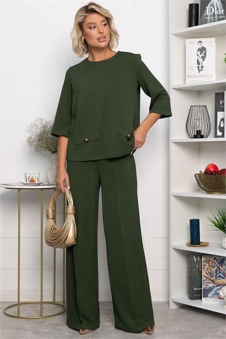 Костюм трикотажный Альберта (темно-зеленый) К14342-10М К14342-10М