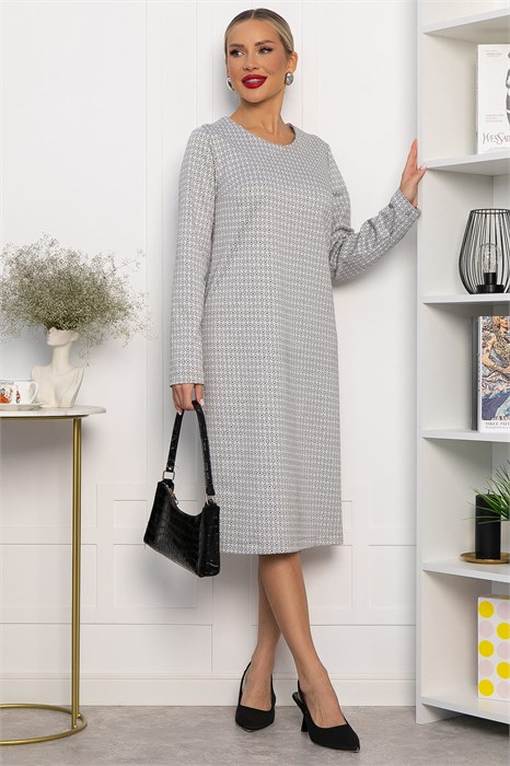 Платье трикотажное Лаурель (светло-серое) П14248-25М П14248-25М