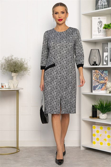 Платье Твоя мода (темно-серое) П13747-19М П13747-19М