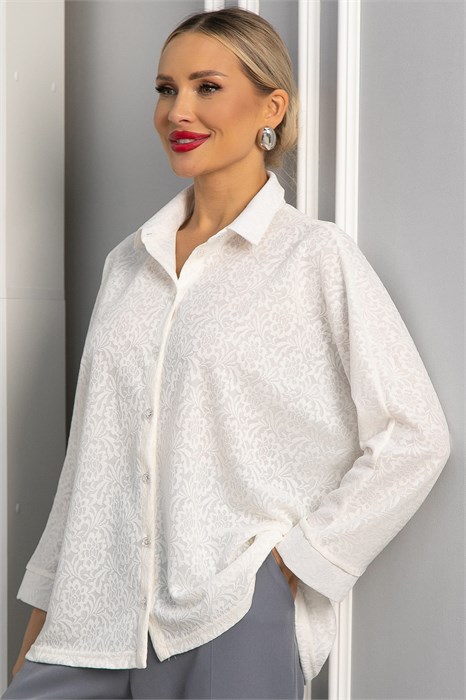 Рубашка кружевная Маринара (белая) Б14252-10М Б14252-10М
