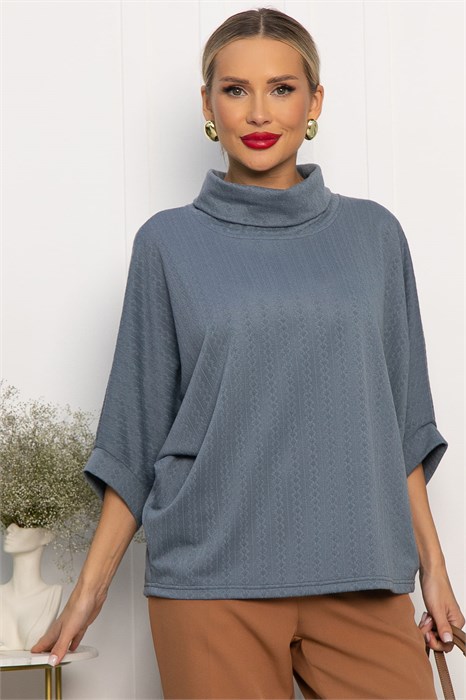 Блуза Барбара (джинс) Б14198-12М Б14198-12М