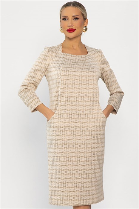 Платье Настроение (бежевое) П13744-19М П13744-19М