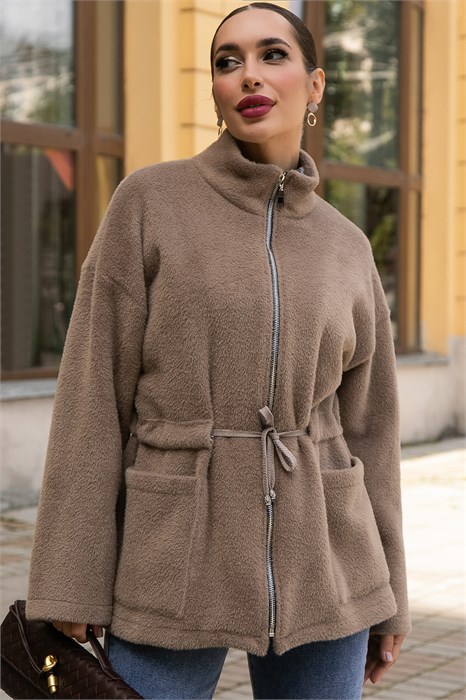 Пальто Альпака (бежевое) Б14139-7М Б14139-7М