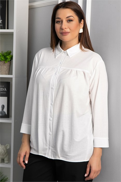 Рубашка Глейдис (белая) Б14240-18М Б14240-18М