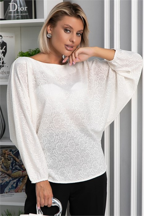Блуза Путь к сердцу (молочная) Б14175-30М Б14175-30М