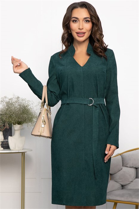 Платье Классическая грация (изумрудное) П13665-19М П13665-19М