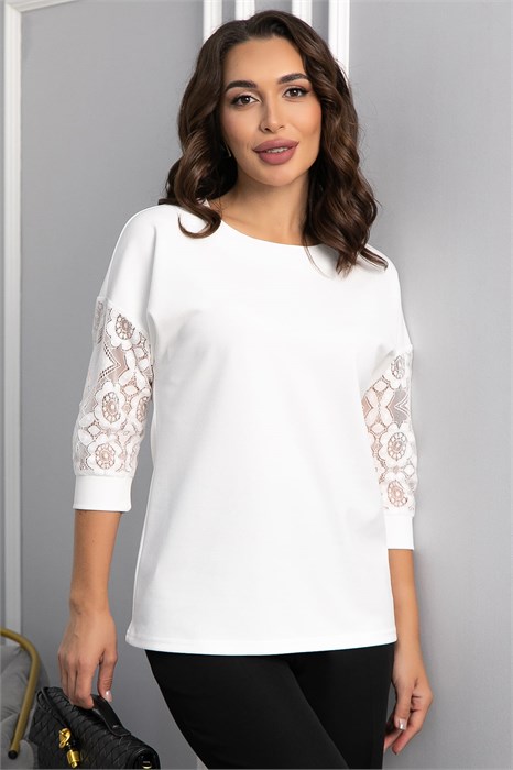 Джемпер В гармонии с собой НЬЮ (молочный) Б14117-48М Б14117-48М