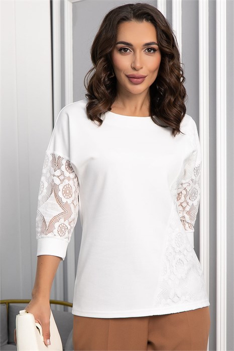 Джемпер Вирджиния НЬЮ (молочный) Б14116-48М Б14116-48М