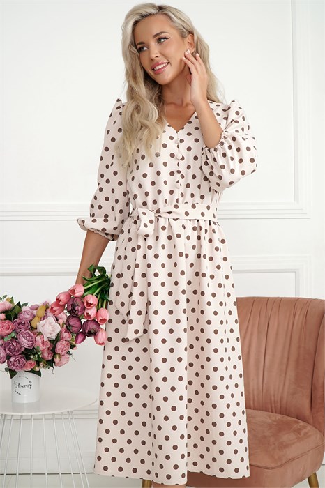 Платье Розетта (бежевое) П14113-45М П14113-45М