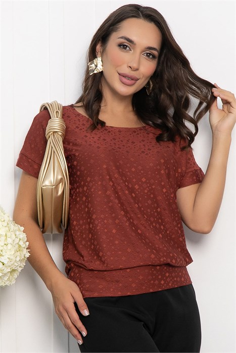 Блуза Нарния (терракот) Б14067-3М Б14067-3М