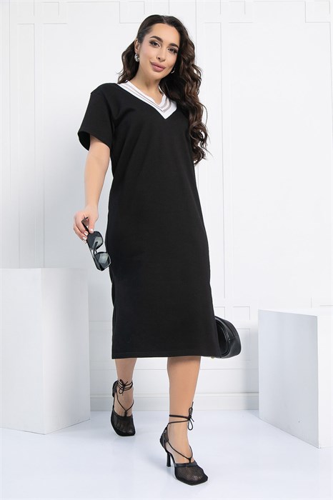 Платье Свобода движения (черное) П12999-7М П12999-7М