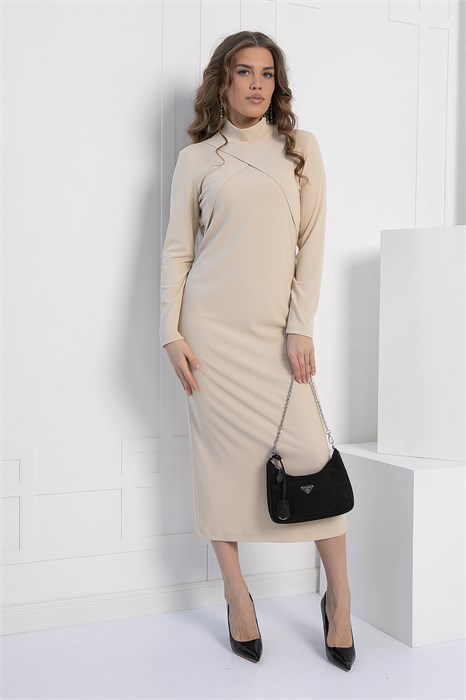 Платье Особенно прекрасна (бежевое) П12944-30М П12944-30М