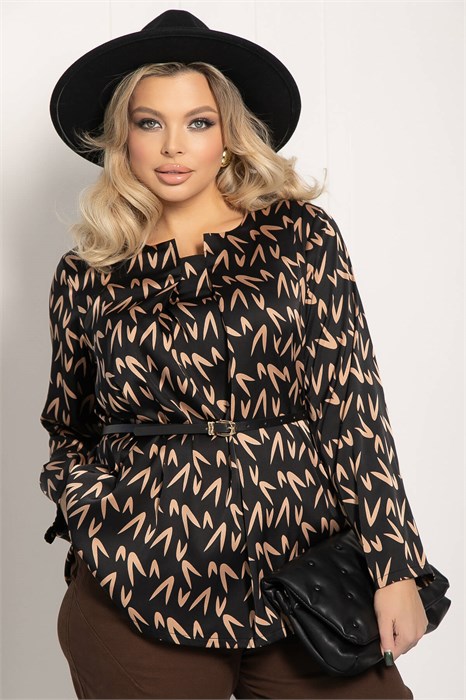 Блуза Ланта (черная) Б12710-37 Б12710-37