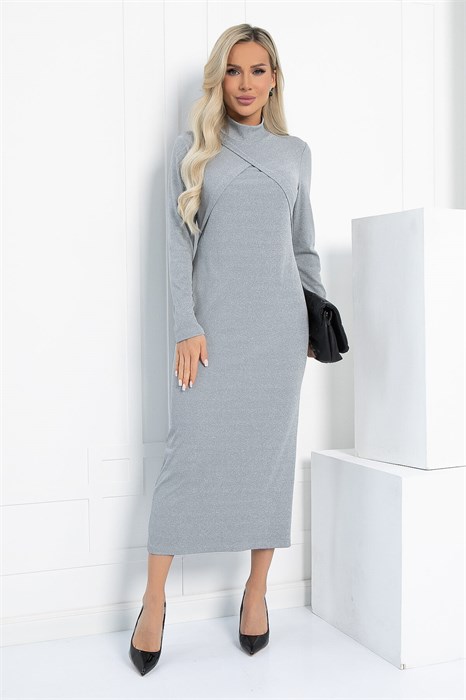 Платье Особенно прекрасна (серое) П12817-30М П12817-30М