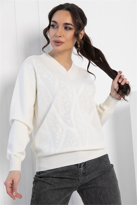 Джемпер Карамелька (айвори) Б12708-4 Б12708-4