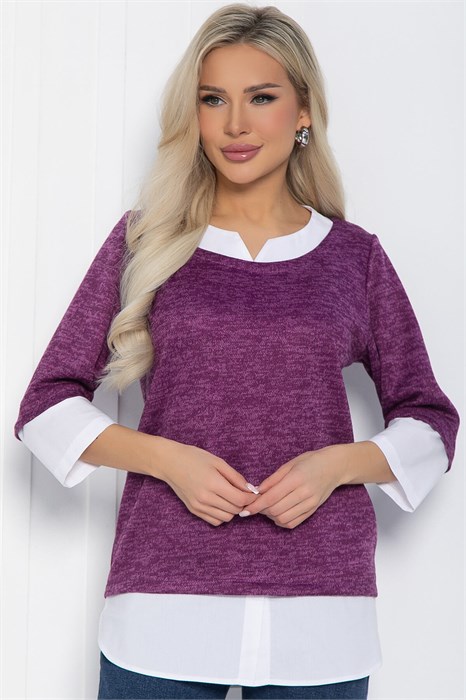Джемпер Нежный акцент (сиреневый) Б12616-4 Б12616-4