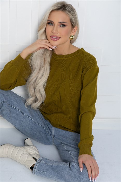 Джемпер Долорес (желто-зеленый) Б12168-12 Б12168-12