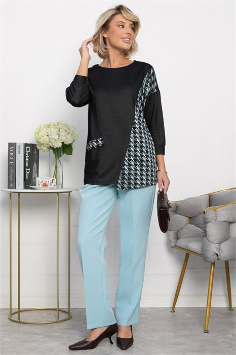 Джемпер Глория (графит/тиффани) Б12199-30 Б12199-30