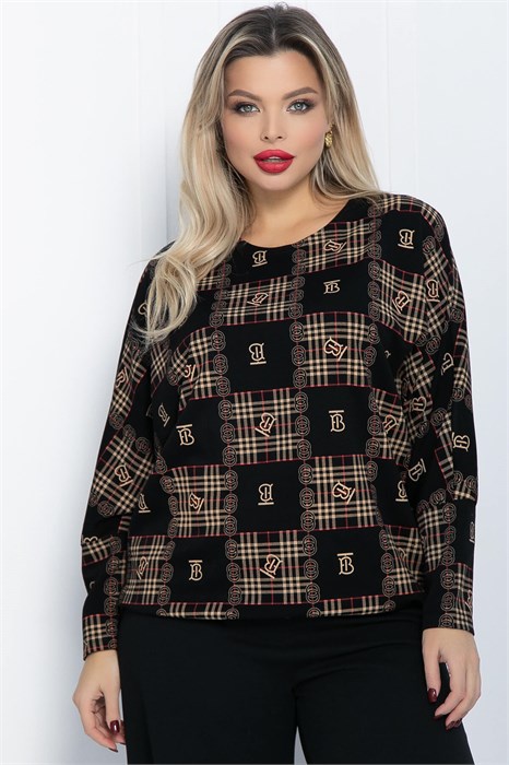 Блузон Ты вдохновение (черный) Б11878 Б11878