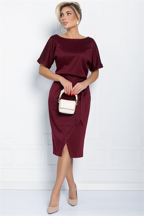 Платье Карлин (бордовое) П11583 П11583