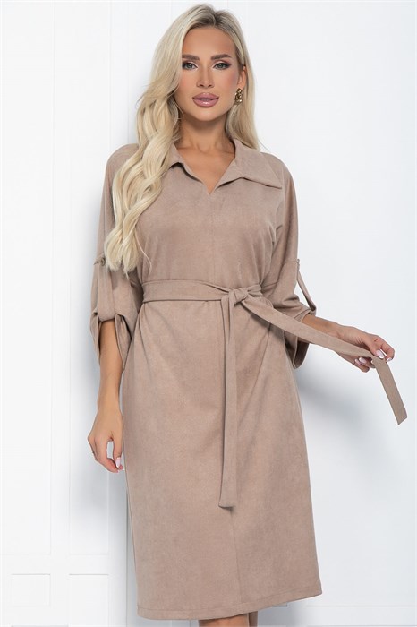 Платье Нежность осени (кофе с молоком) П11270 П11270