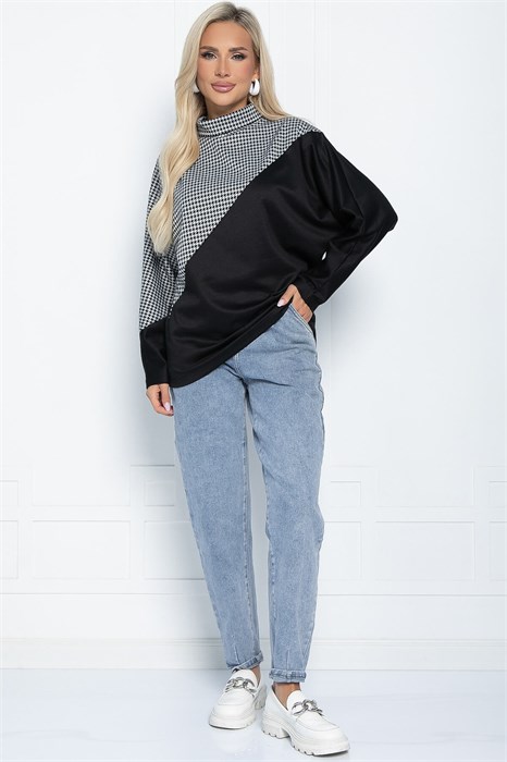 Блуза Нелли (черная) Б11250 Б11250