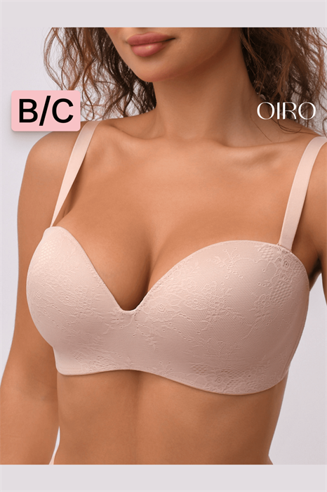 Бюстгальтер балконет OIRO без косточек Snowdrop 1317006 56398 - фото 460936