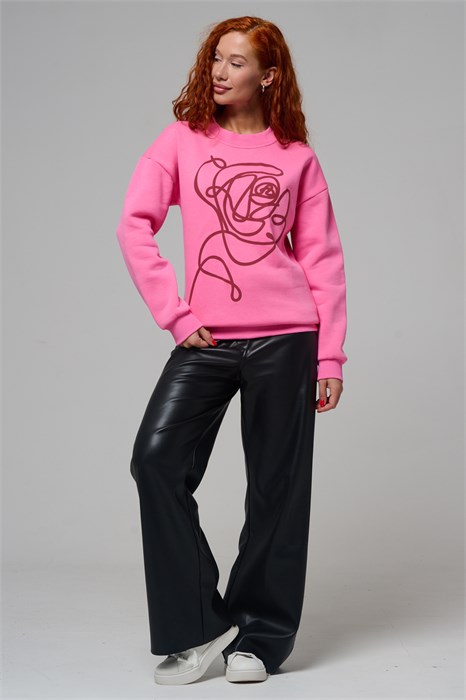 8577 женский свитшот оверсайз 56857