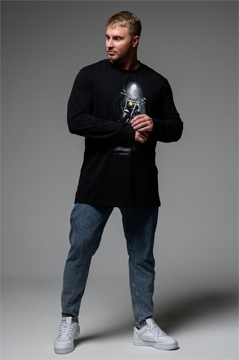 8533 футболка с дл.рукавом мужская 52858