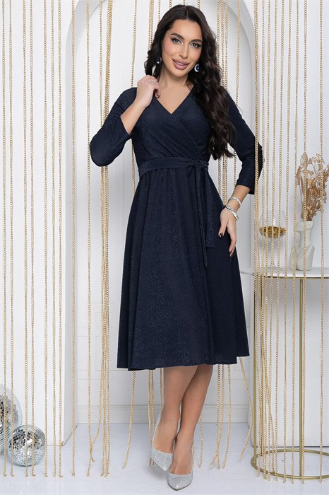 Платье Та самая (темно-синее) П12112 П12112