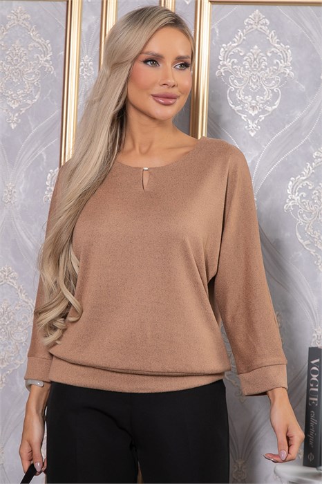 Джемпер трикотажный Претти (бежевый) Б14787-50М Б14787-50М