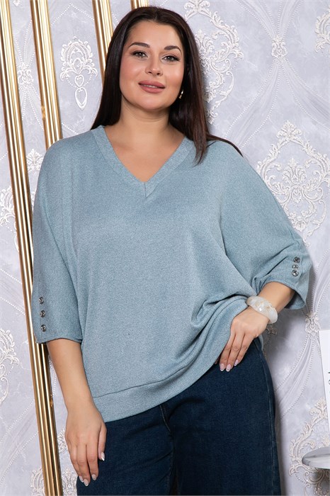 Блуза Вэнсдей (ментоловая) Б14823-4М Б14823-4М