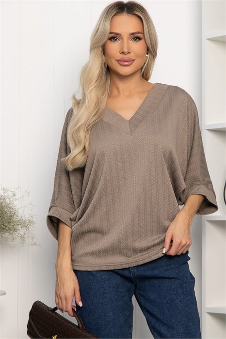 Джемпер трикотажный Джорджина (кофе с молоком) Б14245-12М Б14245-12М - фото 75287