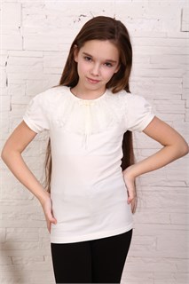 Флора блузка детская кор. рукав 13803