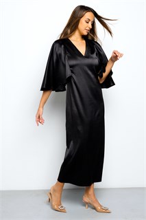 Платье длинное с воланами 397BLK 53330