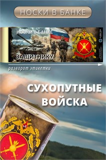 Носки мужские в банке №GL1719 "Сухопутные войска" 53915