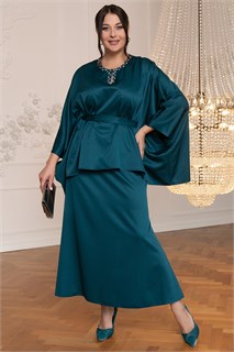Костюм с юбкой Альсия (изумрудный) К14392-5М К14392-5М