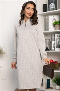 Платье Изящный образ (бежевое) П13750-19М П13750-19М