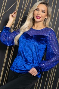 {{photo.Alt || photo.Description || 'Блуза Жизель (синяя) Б11860'}}