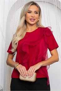 {{photo.Alt || photo.Description || 'Блуза праздничная трикотажная Риана (красная) Б14618-5М'}}