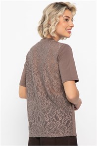 {{photo.Alt || photo.Description || 'Футболка кружевная Нэсти (коричневая) Б14656-10М'}}