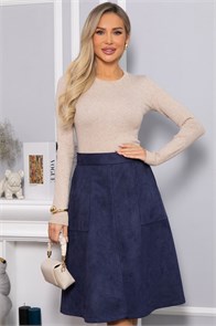 {{photo.Alt || photo.Description || 'Юбка замшевая Твой идеал (синяя) Ю14583-7М'}}